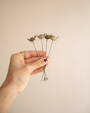 SET OF 4 - Cocktail Picks Crab - Things I Like Things I Love