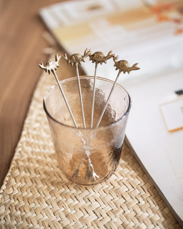 SET OF 4 - Cocktail Picks Crab - Things I Like Things I Love