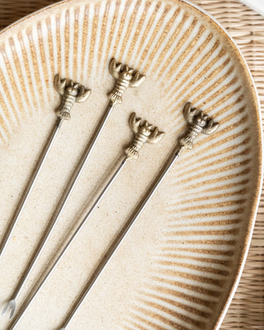 SET OF 4 - Cocktail Picks Lobster - Things I Like Things I Love