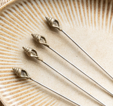 SET OF 4 - Cocktail Picks Shell - Things I Like Things I Love