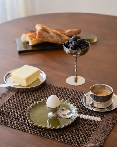 SET OF 4 - Eierdopjes Oryn Chroom - Things I Like Things I Love