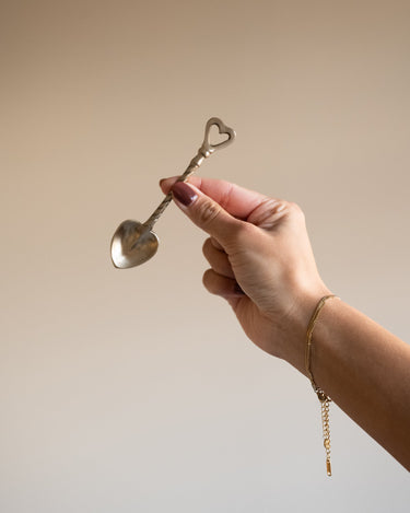 SET OF 4 - Heart Spoon Brass - Things I Like Things I Love