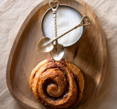 SET OF 4 - Heart Spoon Brass - Things I Like Things I Love