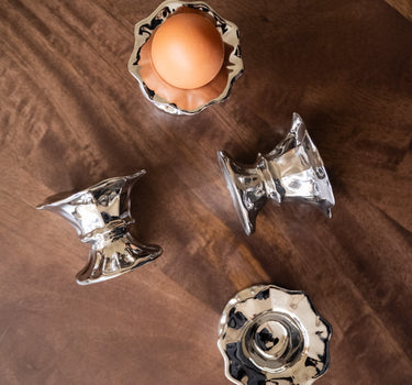 SET OF 4 - HKLIVING Egg Cups Chrome - Things I Like Things I Love
