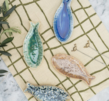 SET OF 4 - Small Plates Fish - Things I Like Things I Love