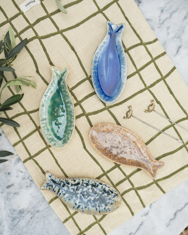 SET OF 4 - Small Plates Fish - Things I Like Things I Love