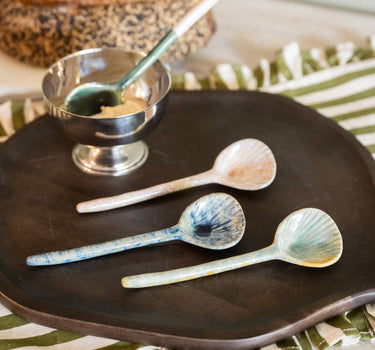 SET OF 4 - Spoon Shell Ceramic - Things I Like Things I Love