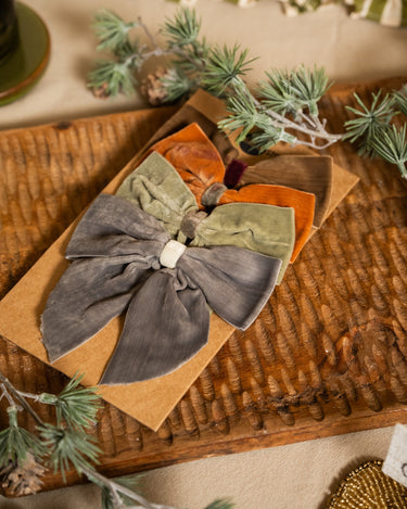 SET OF 4 - XMAS Hanging Bows Velvet - Things I Like Things I Love