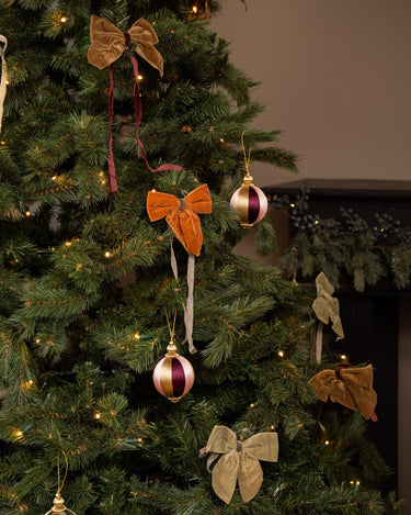 SET OF 4 - XMAS Hanging Bows Velvet - Things I Like Things I Love