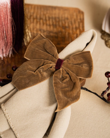 SET OF 4 - XMAS Hanging Bows Velvet - Things I Like Things I Love