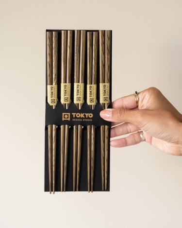 SET OF 5 - Chopsticks Tokyo Wood - Things I Like Things I Love