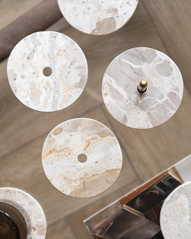 SET OF 5 - Coasters Marble - Things I Like Things I Love