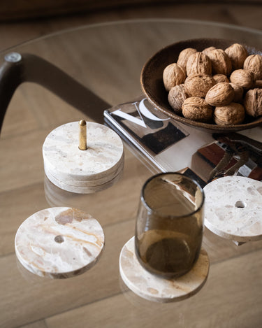 SET OF 5 - Coasters Marble - Things I Like Things I Love