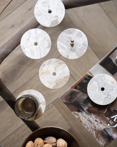 SET OF 5 - Coasters Marble - Things I Like Things I Love