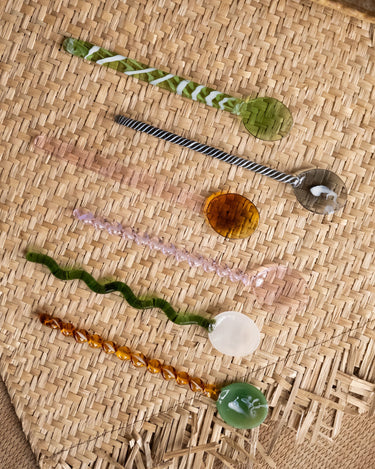 SET OF 6 - Spoon Glass Colorful - Things I Like Things I Love