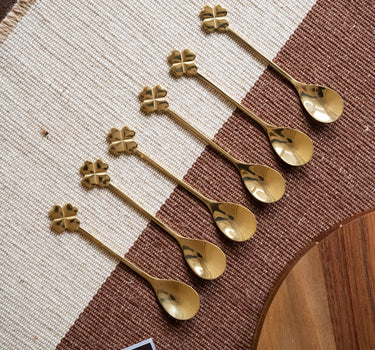 SET OF 6 - Spoon Golden Clover - Things I Like Things I Love