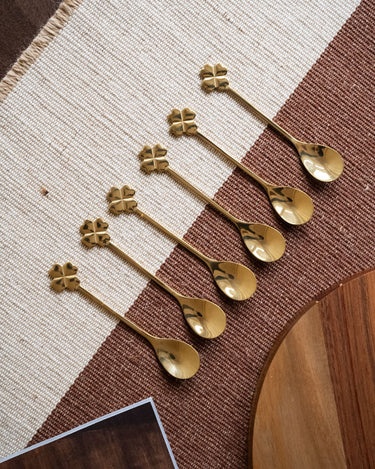 SET OF 6 - Spoon Golden Clover - Things I Like Things I Love