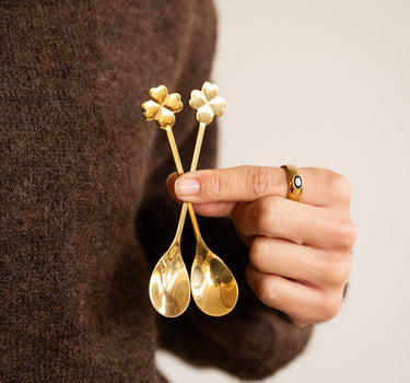 SET OF 6 - Spoon Golden Clover - Things I Like Things I Love