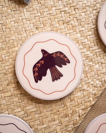 SET OF 6 - TILTIL Coasters Birds - Things I Like Things I Love