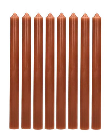 SET OF 8 – Dinner Candles Cinnamon - Things I Like Things I Love