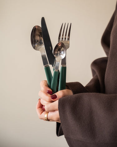 SET VAN 16 - Bestekset Poppy Groen - Things I Like Things I Love
