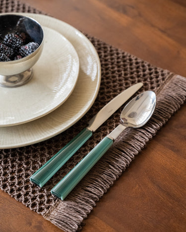 SET VAN 16 - Bestekset Poppy Groen - Things I Like Things I Love