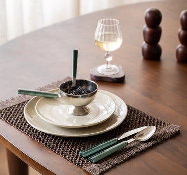 SET VAN 16 - Bestekset Poppy Groen - Things I Like Things I Love