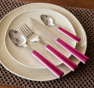 SET VAN 16 - Bestekset Poppy Roze - Things I Like Things I Love