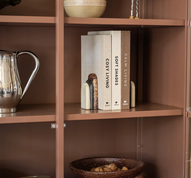 SET VAN 2 - Bloomingville Boekensteun Vani Marmer - Things I Like Things I Love