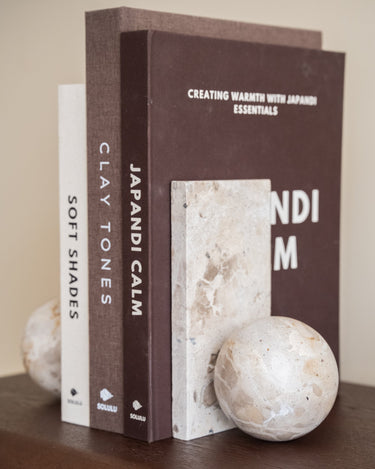 Set van 2 - Bookend Ball Marmer - Things I Like Things I Love