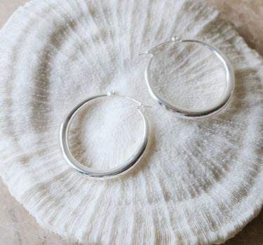 Set van 2 Circle Hoops Silver - Things I Like Things I Love