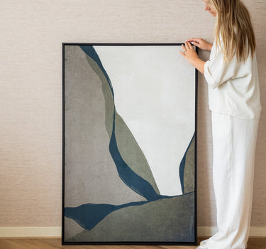 SET VAN 2 - Grote Schilderijen Lienzo Velvet Groen - Things I Like Things I Love