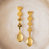 SET VAN 2 - Lepels Speelkaarten Messing - Things I Like Things I Love