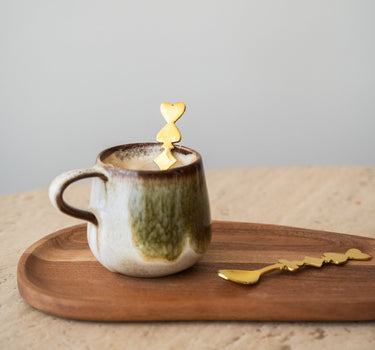 SET VAN 2 - Lepels Speelkaarten Messing - Things I Like Things I Love