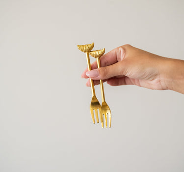 SET VAN 2 - Vorkjes Croissant Messing - Things I Like Things I Love