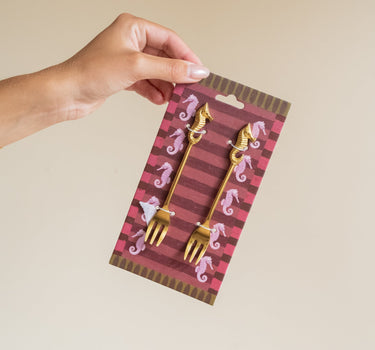 SET VAN 2 - Vorkjes Zeepaardje Messing - Things I Like Things I Love