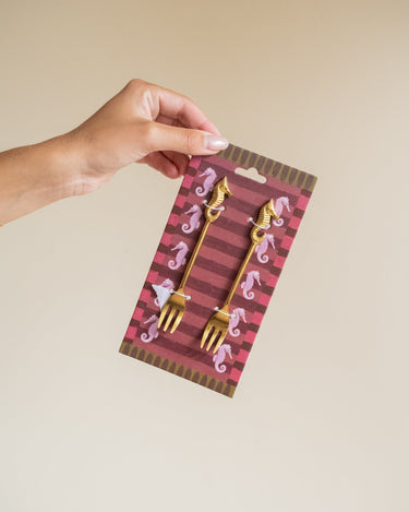 SET VAN 2 - Vorkjes Zeepaardje Messing - Things I Like Things I Love
