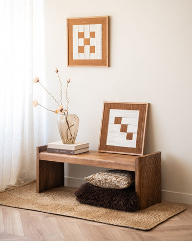 SET VAN 2 - Wanddecoratie Dobbelsteen Katoen - Things I Like Things I Love