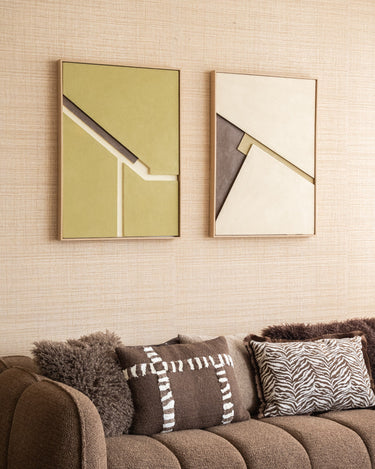 SET VAN 2 - Wanddecoratie Pino Urban 3D Groen - Things I Like Things I Love