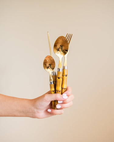 SET VAN 24 - Bestekset Bamboo - Things I Like Things I Love