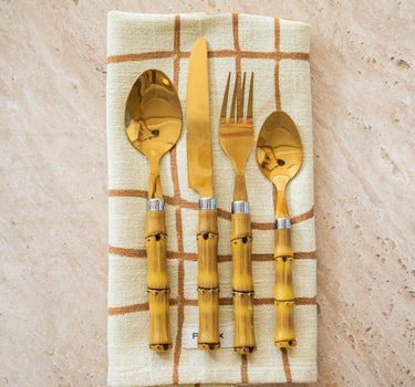 SET VAN 24 - Bestekset Bamboo - Things I Like Things I Love