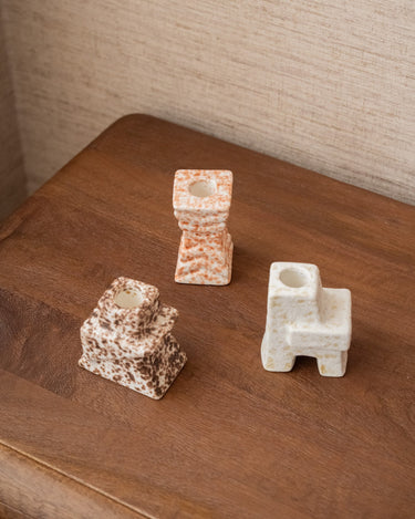 SET VAN 3 - Bloomingville Kandelaar Blan - Things I Like Things I Love