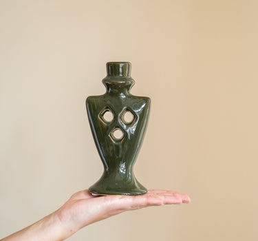 SET VAN 3 - Bloomingville Kandelaar Weio Groen - Things I Like Things I Love