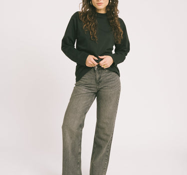 Seville Loose Jeans Dark Grey Denim - Things I Like Things I Love