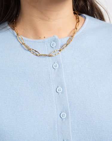 Shaped Knitted Cardigan Blue - Things I Like Things I Love