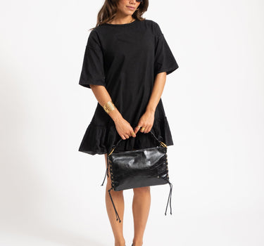 Sheila Short Dress Mix Zwart - Things I Like Things I Love