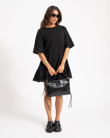 Sheila Short Dress Mix Zwart - Things I Like Things I Love