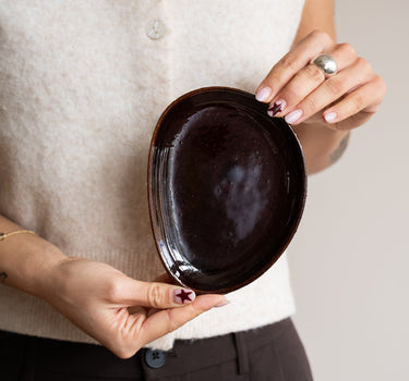 Side Plate Kira Burgundy - Things I Like Things I Love