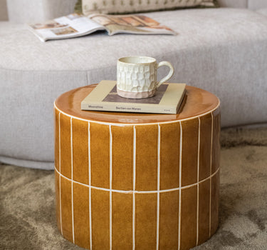 Side Table Cera Tile Mustard - Things I Like Things I Love