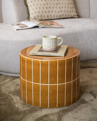 Side Table Cera Tile Mustard - Things I Like Things I Love
